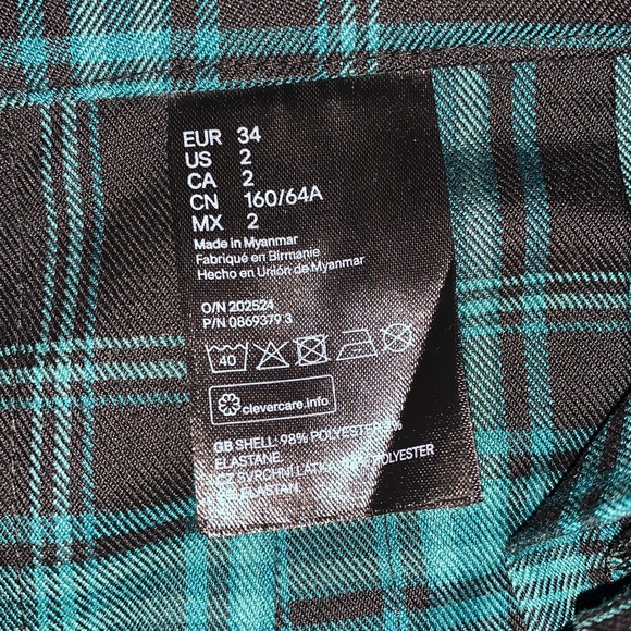 Short plaid/pleated mini skirt - Picture 8 of 10